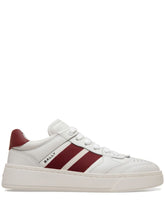 Bally Panelled Calf Leather Sneakers Red Red