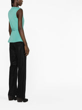 Balmain Belted Sleeveless Jacket Green