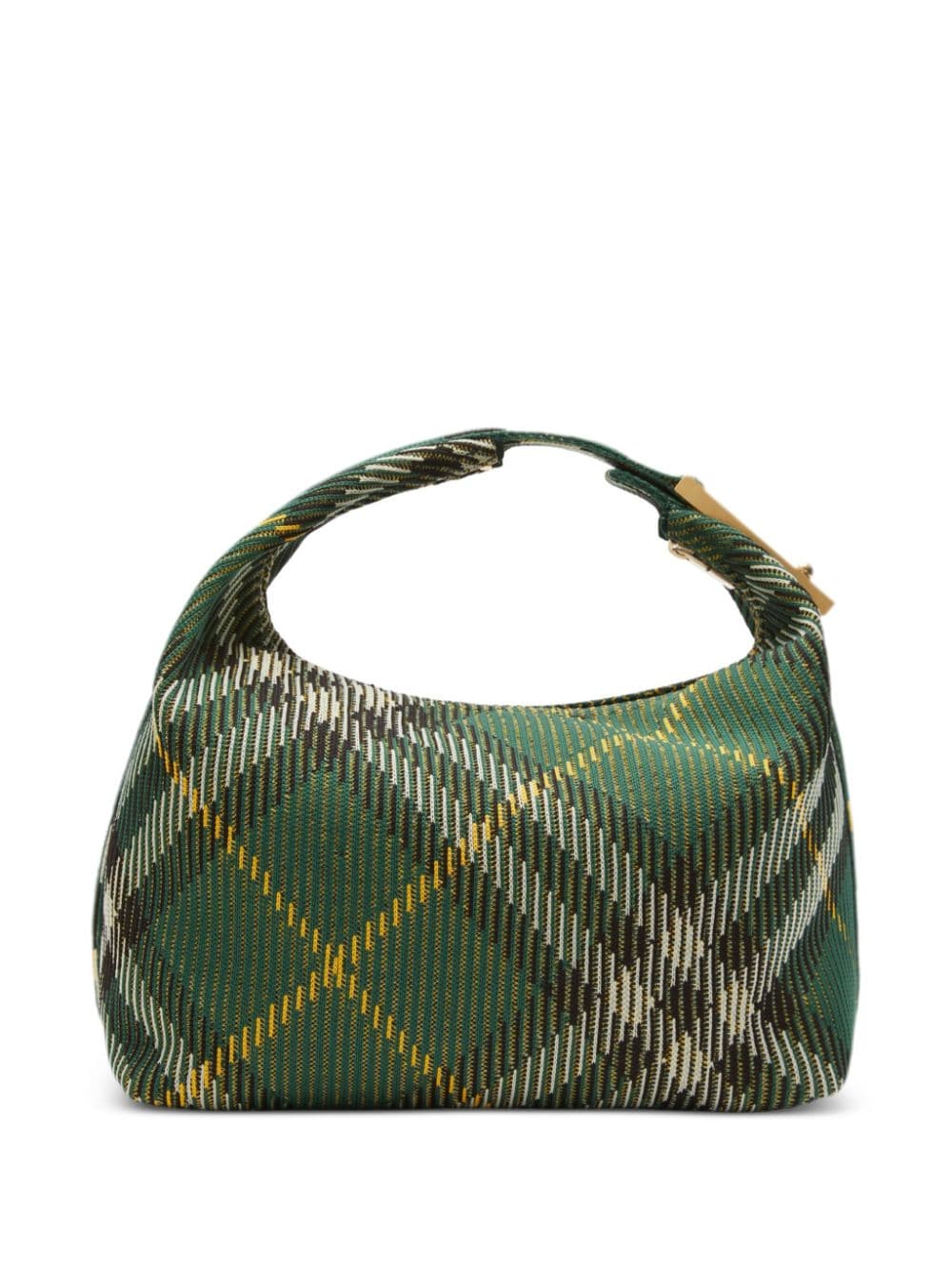 Burberry Medium Check Shoulder Bag in Green