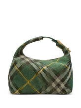 Burberry Medium Check Shoulder Bag in Green