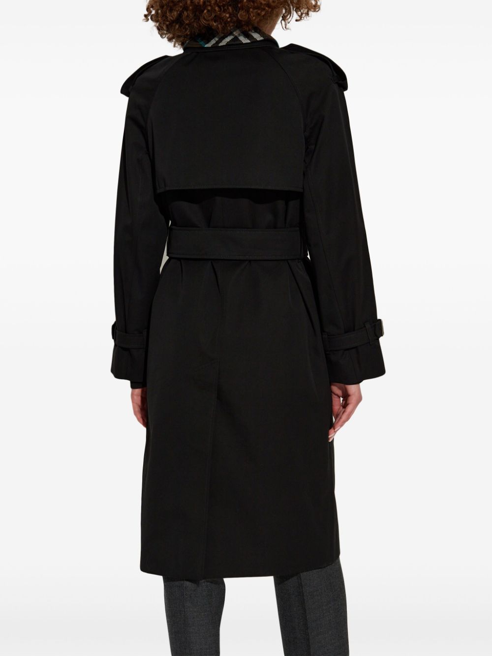 Burberry Cotton Trench Coat Black