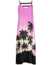 Palm Angels Sunset-Print Midi Dress in Purple