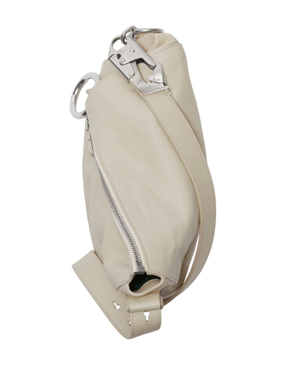 Burberry Small Knight Leather Shoulder Bag White