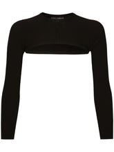 Dolce & Gabbana Kim Cropped Button-Fastening Cardigan Black