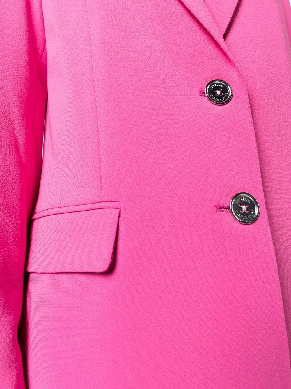 MMK Michael Michael Kors Single-Breasted Wool-Blend Blazer Fuchsia fuchsia
