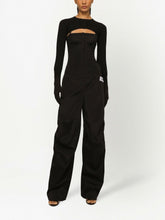 Dolce & Gabbana Kim Cropped Button-Fastening Cardigan Black