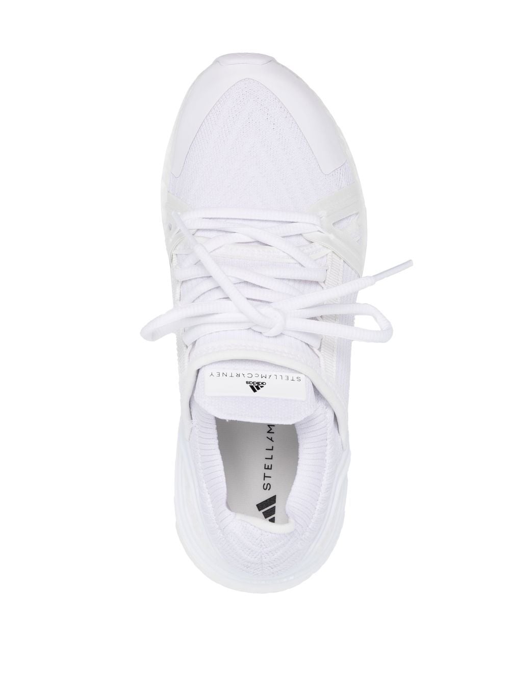 Adidas By Stella McCartney Panelled Lace-Up Sneakers in White white