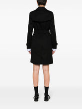 Burberry Gabardine Trench Coat with Belt Black