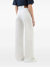 Woolrich High-Waisted Stretch-Cotton Wide-Leg Jeans White