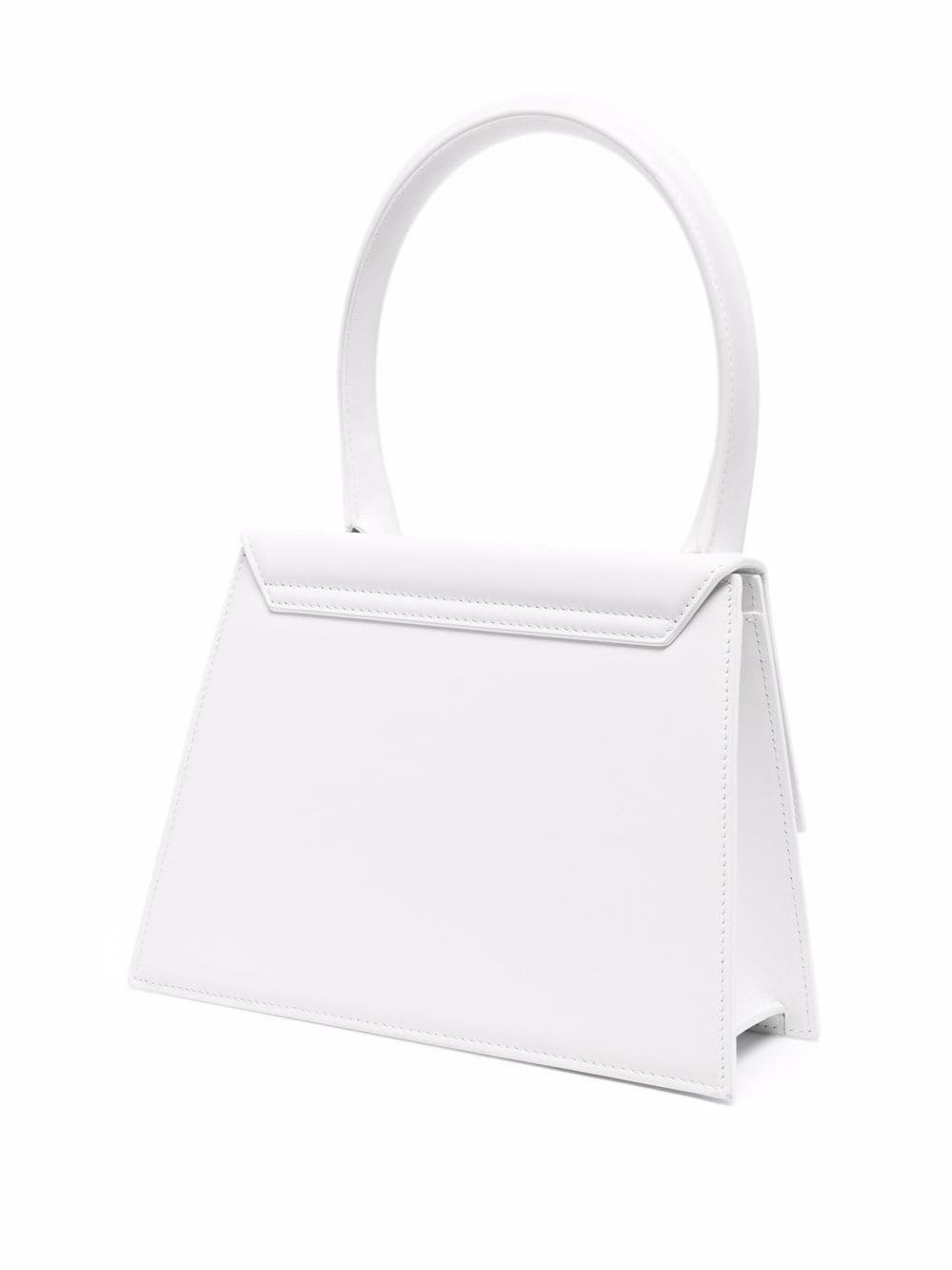 JACQUEMUS Le Grand Chiquito Leather HandBag White