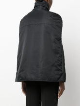 Coperni Logo-Patch Cape Bomber Jacket Black