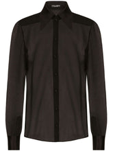 Dolce & Gabbana Semi-Sheer Mesh Shirt Black
