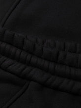 Off White Wide-Leg Piped Cotton Track Pants Black