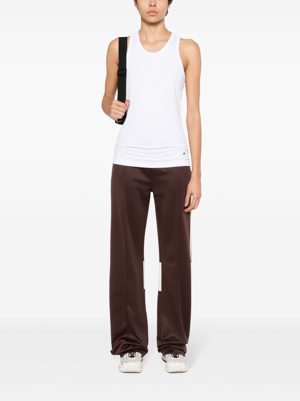 Adidas By Stella McCartney Ribbed Sleeveless Racerback Top White White