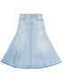 Ganni A-line Denim Skirt in Clear Blue Clear Blue