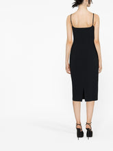 Blumarine Heart Sequin Midi Dress Black
