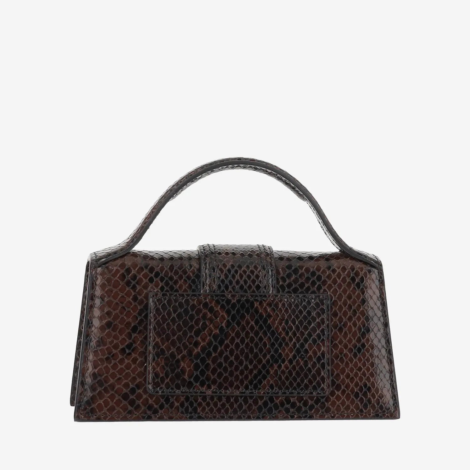 Jacquemus The Big Child Shoulder Bag in Brown Leather with Flap Brown