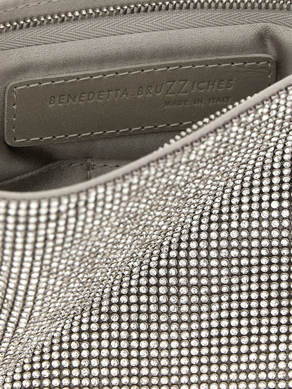Benedetta Bruzziches Your Best Friend - La Petite Clutch Silver