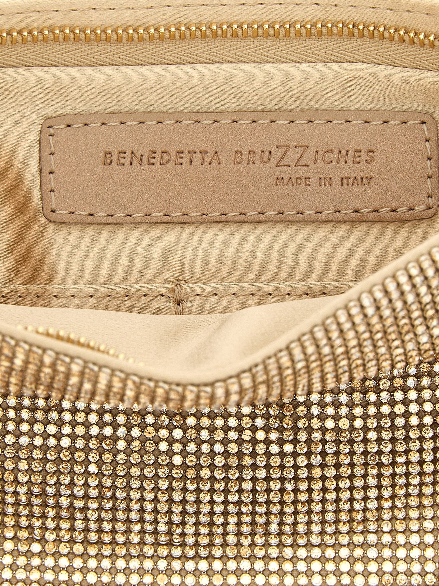 Benedetta Bruzziches Your Best Friend - La Petite Clutch Gold