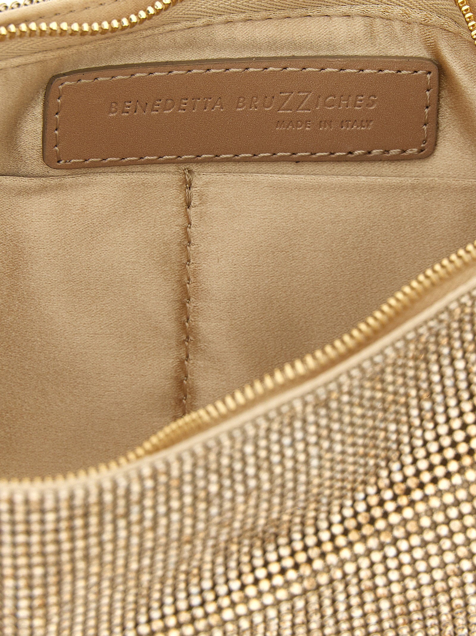 Benedetta Bruzziches Your Best Friend La Grande Shoulder Bag Gold