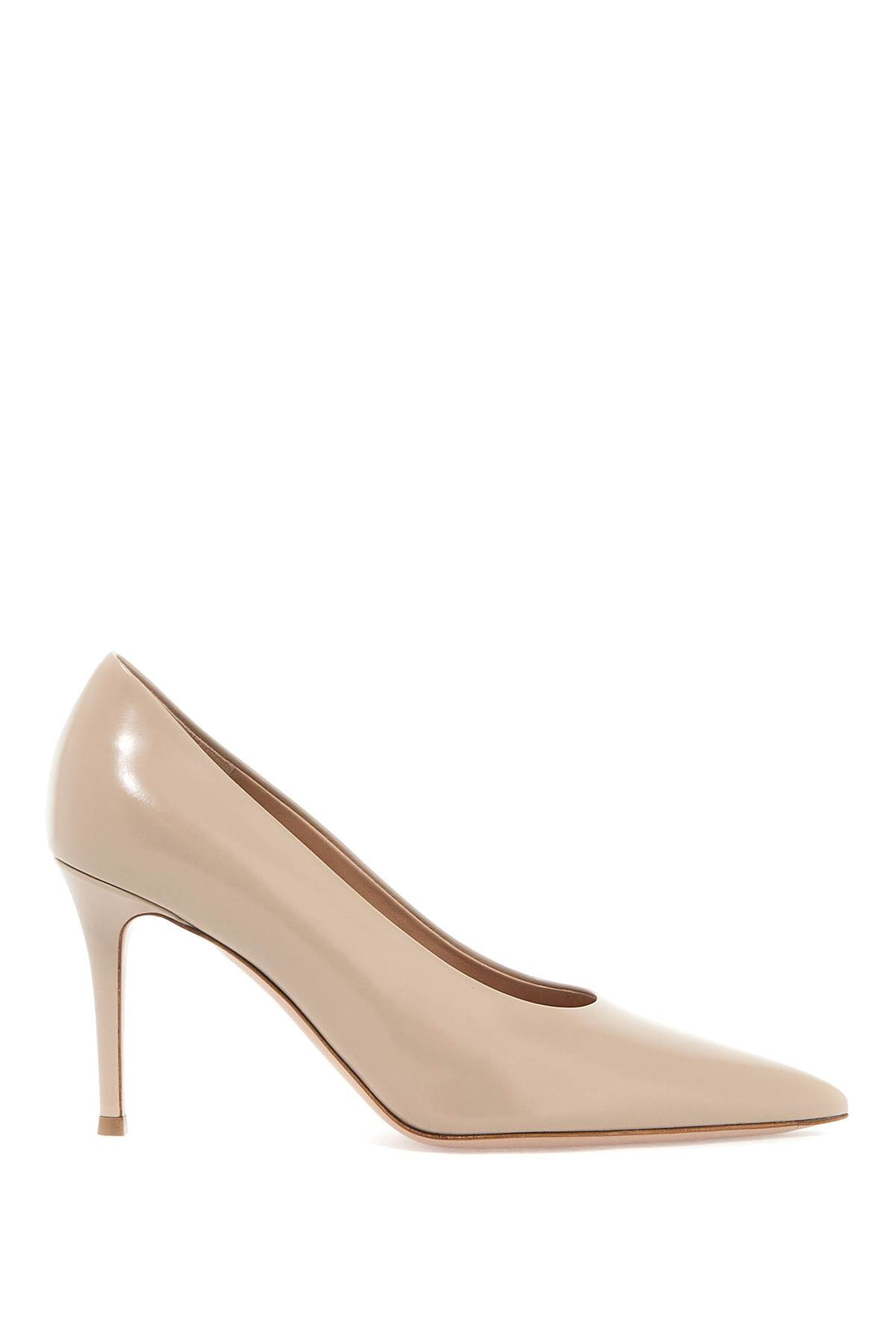 Gianvito Rossi Leather Robbie Pumps Beige