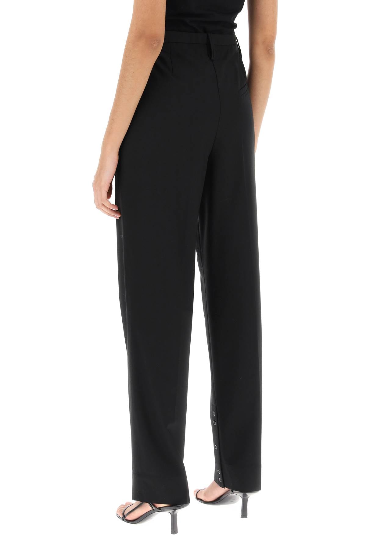 Ganni cigarette pants Black