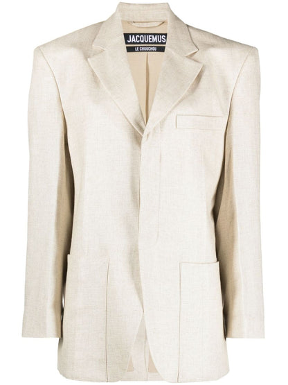 JACQUEMUS La Veste D’Homme Light Beige Blazer Beige
