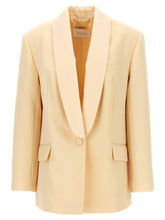Zimmermann Illustration Shawl Tux Jacket Blazer Beige