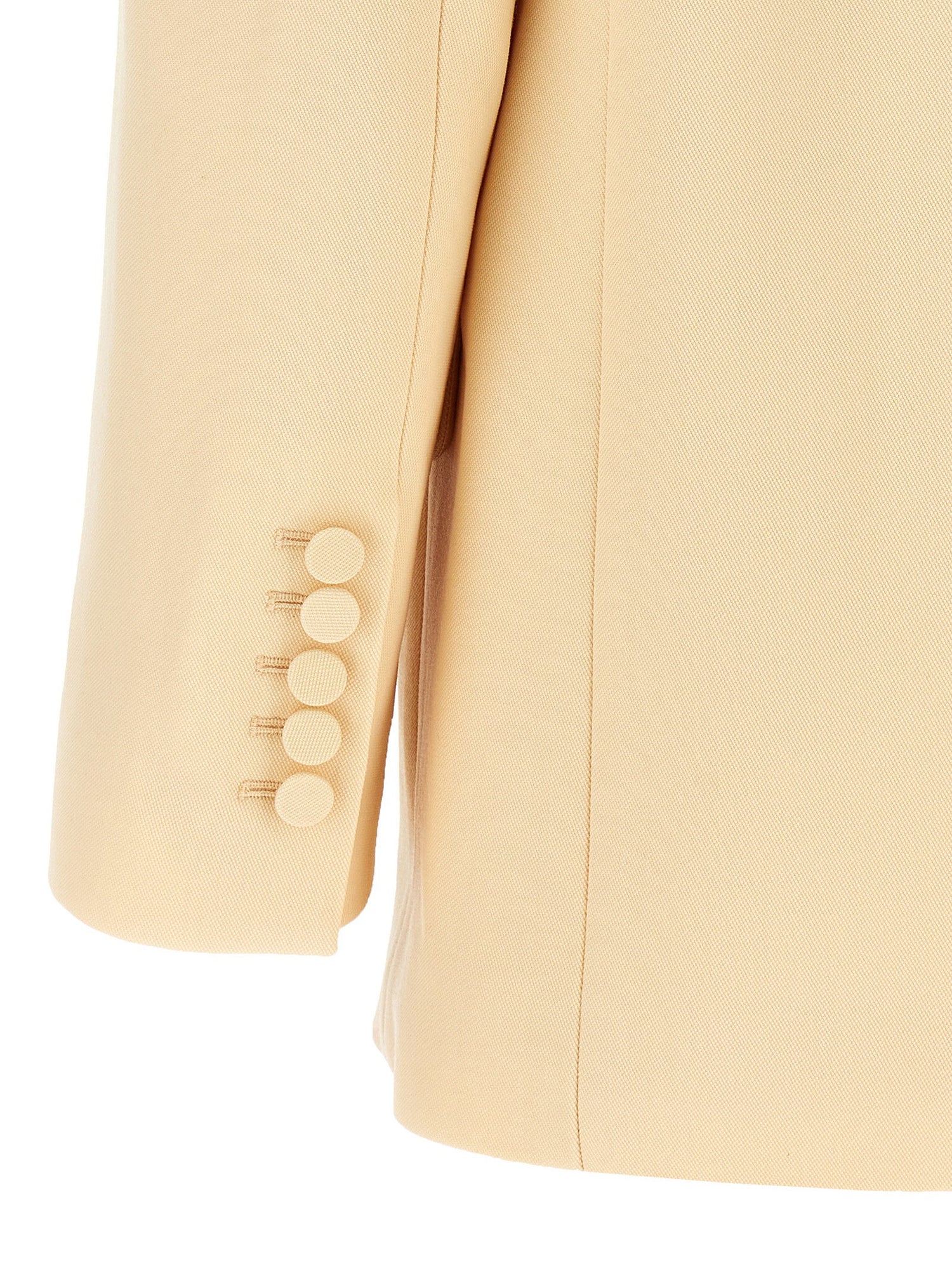 Zimmermann Illustration Shawl Tux Jacket Blazer Beige