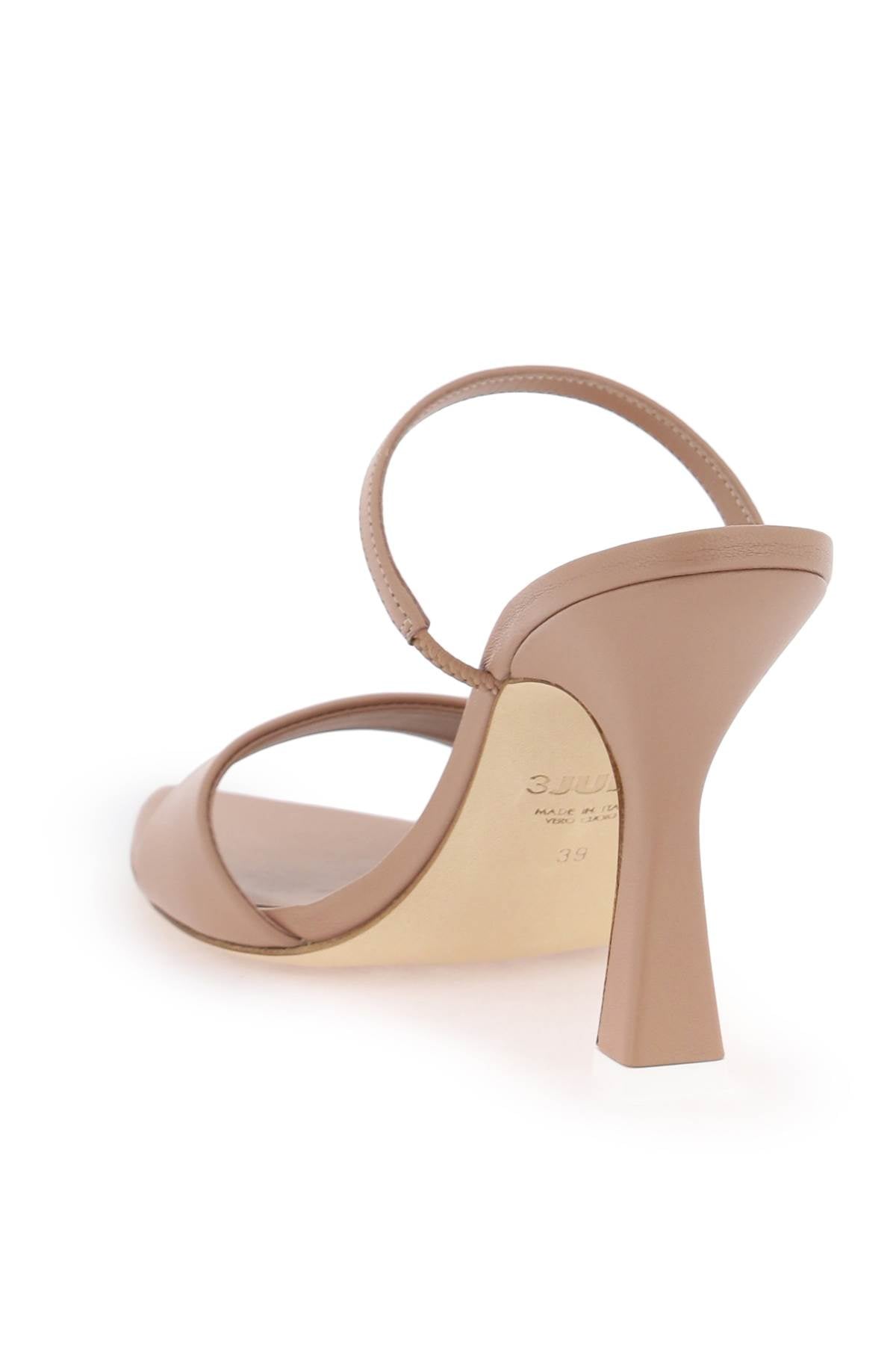 3JUIN leda leather sandals neutral