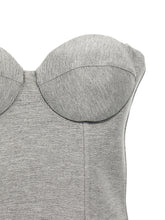 Giuseppe Di Morabito Top Cropped Bustier Gray