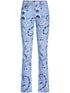 Etro Skinny Bandana Print Jeans in Clear Blue Clear Blue