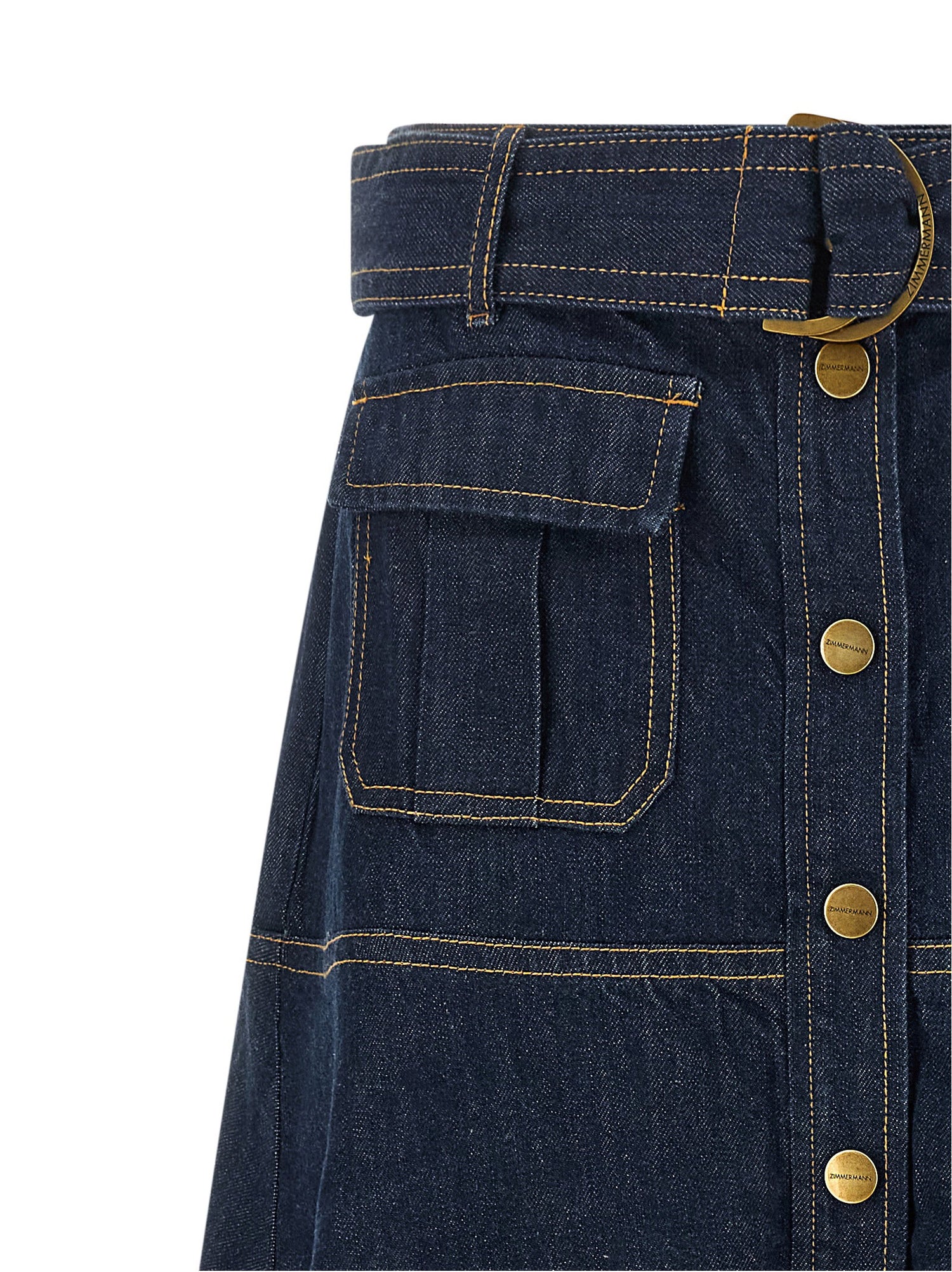 Zimmermann Denim Skirt Blue