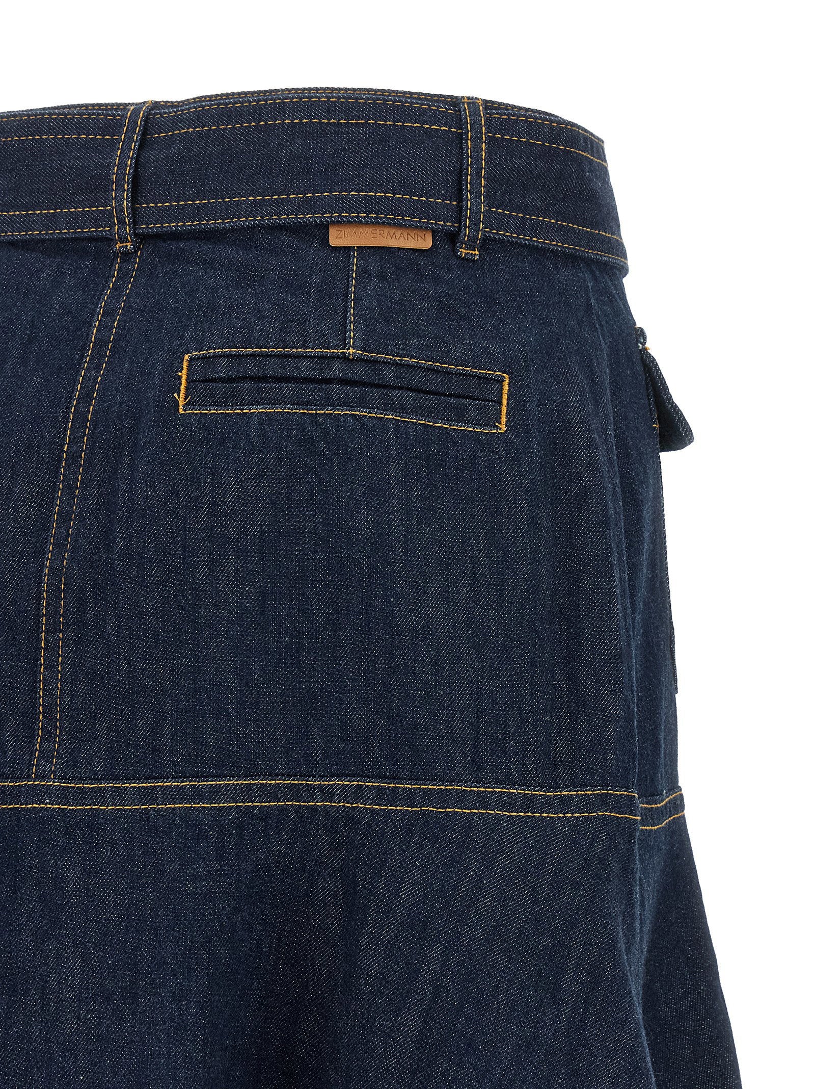 Zimmermann Denim Skirt Blue