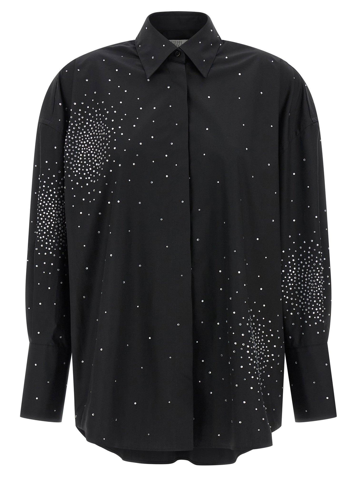 Giuseppe Di Morabito Rhinestone Shirt Black