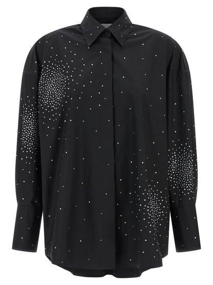 Giuseppe Di Morabito Rhinestone Shirt Black