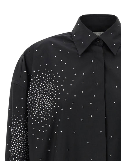 Giuseppe Di Morabito Rhinestone Shirt Black