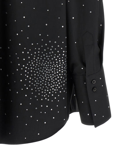 Giuseppe Di Morabito Rhinestone Shirt Black