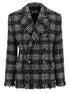 Giuseppe Di Morabito Tweed And Rhinestone Blazer White/black