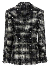 Giuseppe Di Morabito Tweed And Rhinestone Blazer White/black
