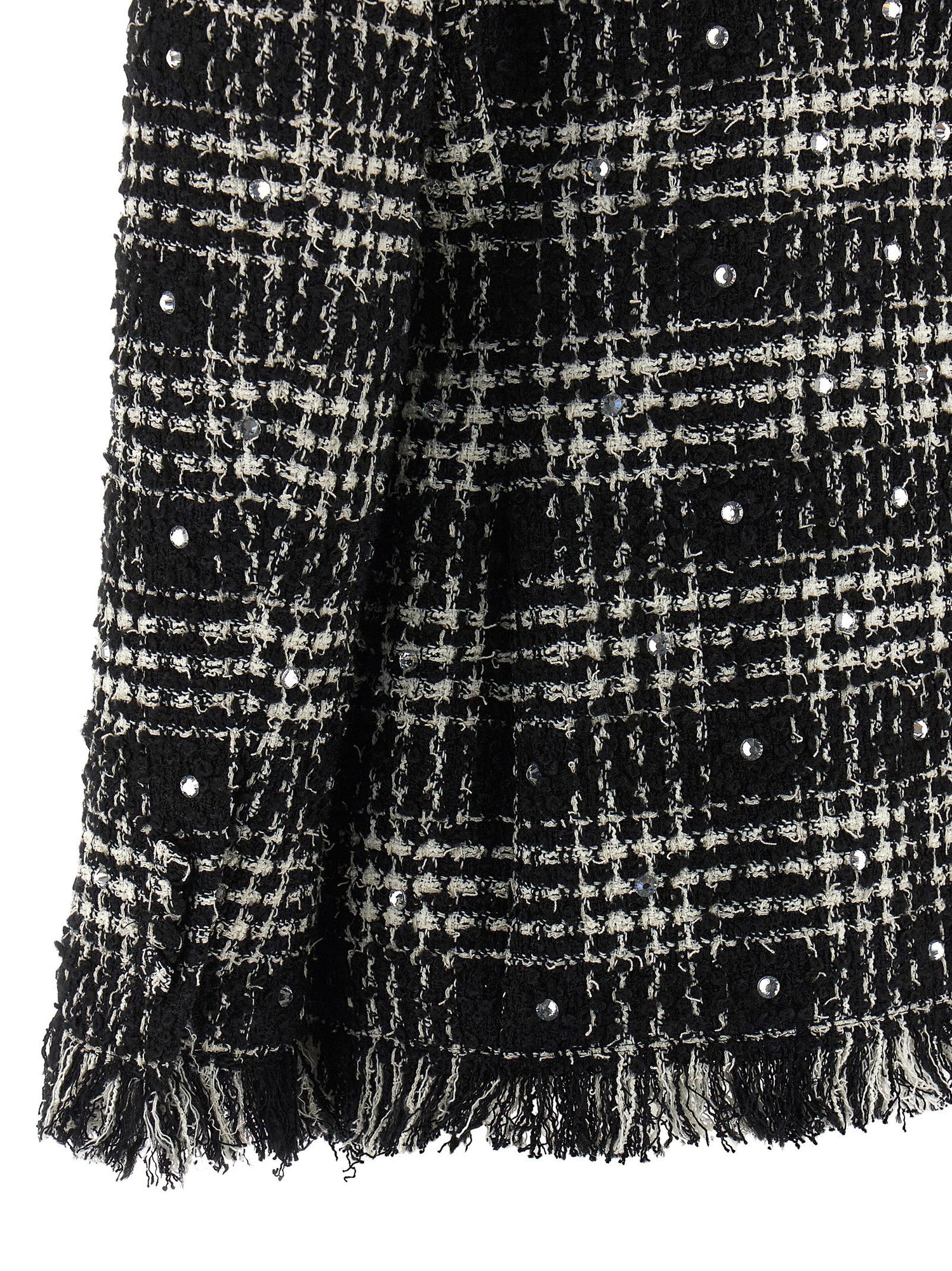 Giuseppe Di Morabito Tweed And Rhinestone Blazer White/black