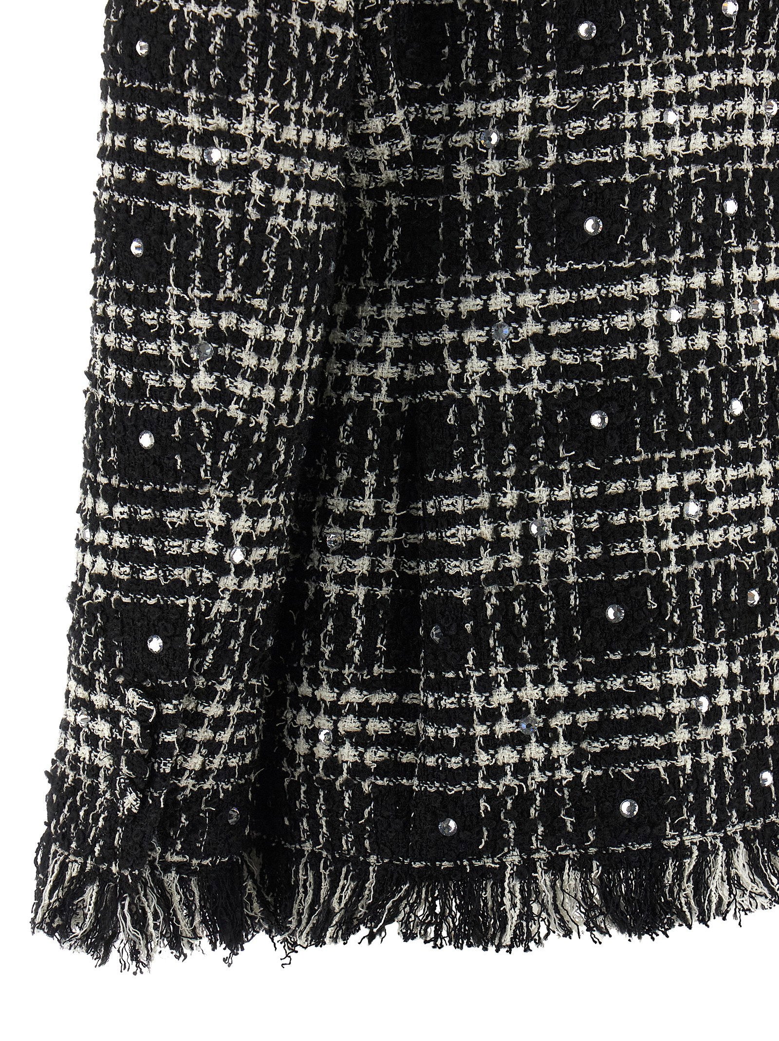 Giuseppe Di Morabito Tweed And Rhinestone Blazer White/black