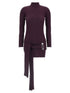 Giuseppe Di Morabito Jewel Brooch Dress Purple