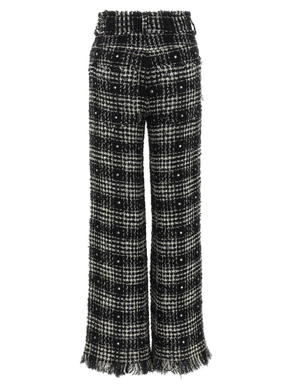 Giuseppe Di Morabito Prince Of Wales Pants White/black