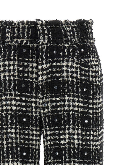 Giuseppe Di Morabito Prince Of Wales Pants White/black