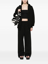 Wardrobe.Nyc Ribbed Knit Straight-Leg Trousers Black Black