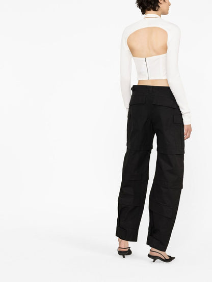 Wardrobe.Nyc Cotton Cargo Pants with Detachable Legs Black