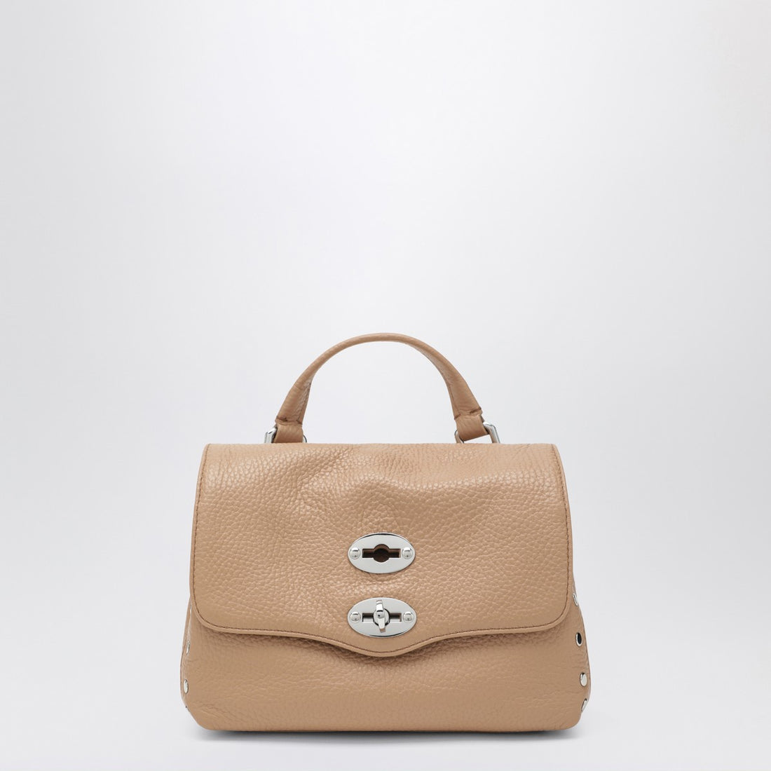 Zanellato Postina Baby Grained-Leather Handbag Brown