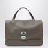 Zanellato Postina Medium Grained Leather Handbag Grey