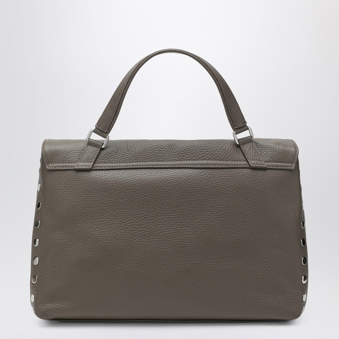 Zanellato Postina Medium Grained Leather Handbag Grey